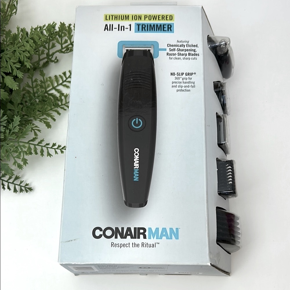 Conair All-in-1 Trimmer NEW! Lithium Ion Powered quick charge ear/nose beard